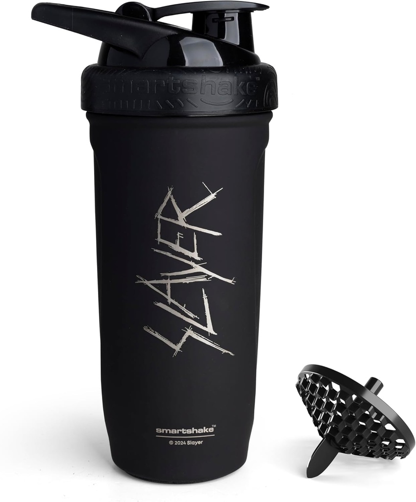 Smartshake Rockband Reforce rustfrit stål Protein Shaker Flaske - Ikke isoleret Gym Flaske