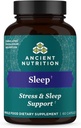 Ancient Nutrition Ashwagandha for søvn støtte, til stress og søvn støtte, fremmer Mental Afslapning, Gluten Free, Paleo og Keto Friendly, 60 kapsler