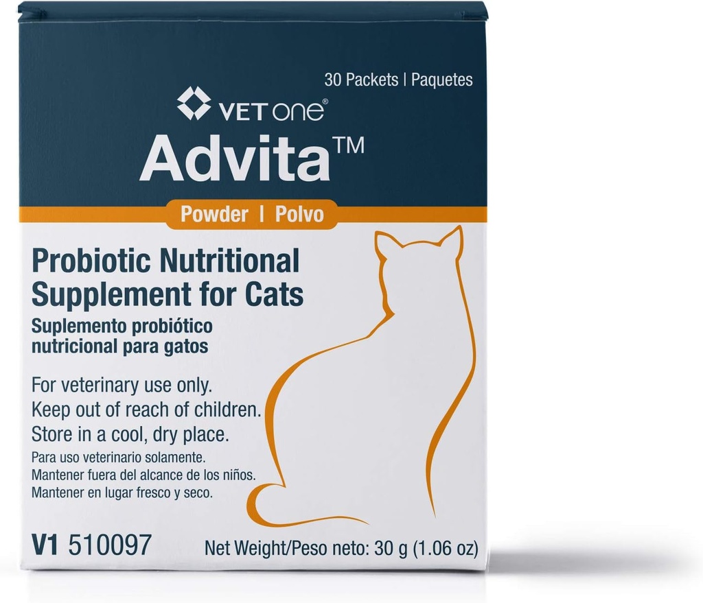 VetOne Advita Powder Probiotisk næringstilskud til katte - 30 (1 gram) pakker