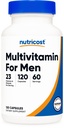 Nutricost Multivitamin til mænd 120 kapsler - Vitaminer og mineraler til den sunde mand