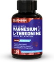 Magnesium L- Threonin kapsler, Magnesium Threonin supplement, 1900 mg Magnesium L- Threonin, Non GMO, Gluten Free - 120 Veg kapsler