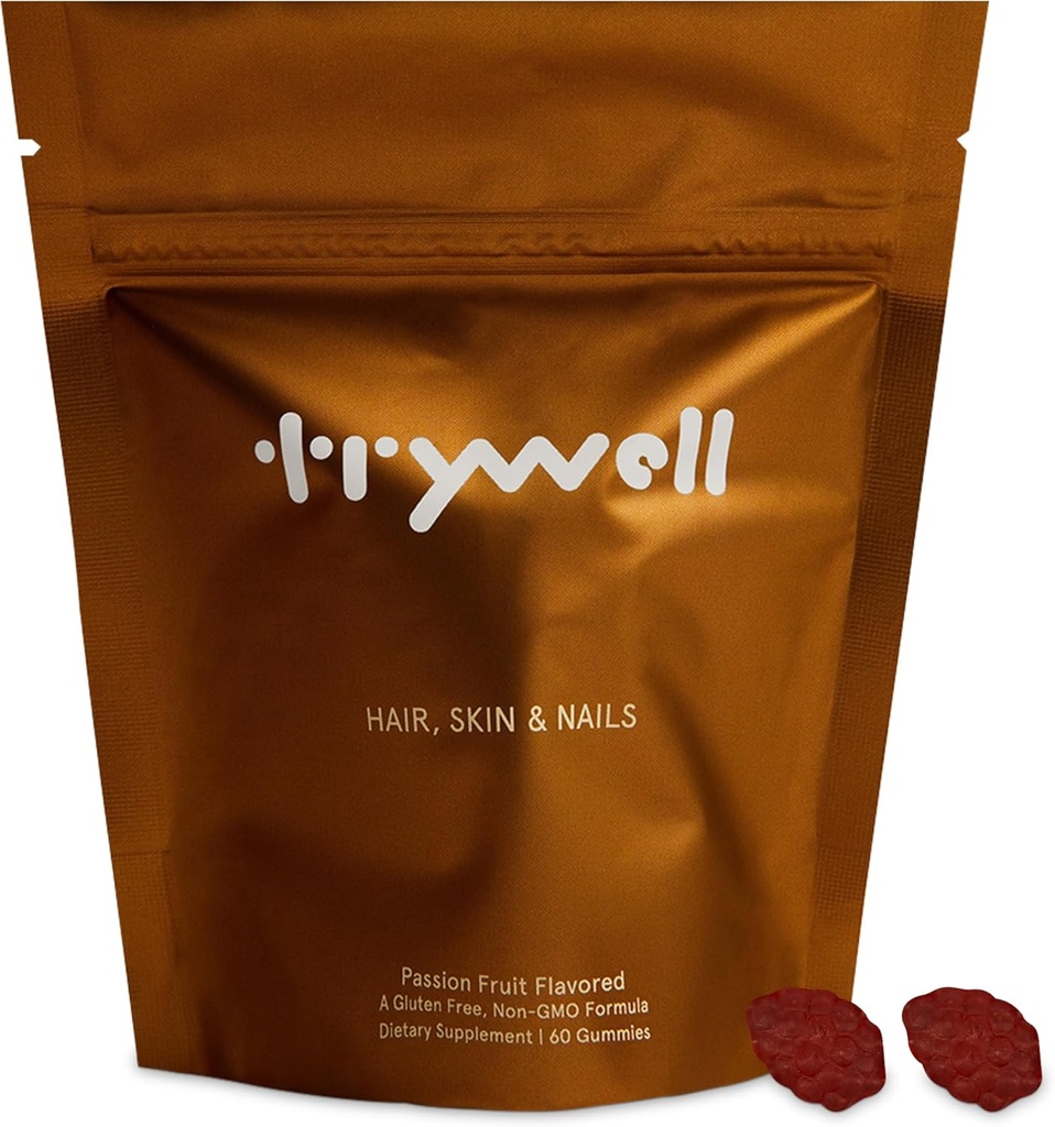 Hår, Hud & Nails Gummy Vitamin Buddy 124; Chewable, Nutritious, og praktisk Buddy 124; Pectin- baseret, Vegetar, og naturligt farvet & Flavored Buddy 124; Lavet i USA