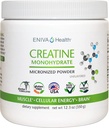 Eniva Health Creatinine Monohydrat Powder, Amino Acid, Mikroniseret Powder, 70 Servere 5 G 12,3 oz, Muskelstøtte, Muskelvækst, Cellular Energy, Kognitiv Focus, Ultra- Pure, Pharmaceutical Grade