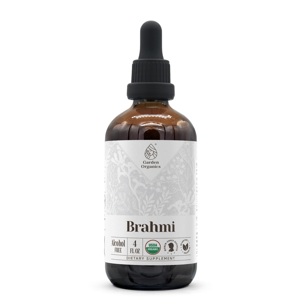 Brahmi USDA Økologisk Brahmi (Bacopa Monnieri) Tørret Herb 4 oz