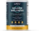 Lazu Golden Wellness Colostrum Supplement, Grass- Fed Bovine Colostrum Powder (310mg IgG & lactoferrin), NZ Monofloral Manuka Honey (200MGO), Vitaminer fremmer Gut Health & Athletic Performance - 450g