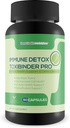 Immundetox Toxibinder Pro - Detox & immunstøtte supplement - Hjælp Expel toksiner - Natural Detox Cleanse - Psyllium, C-vitamin, Ingefær, Zink, Mælkebøtte Root - Full Body Detox Immunboost Support