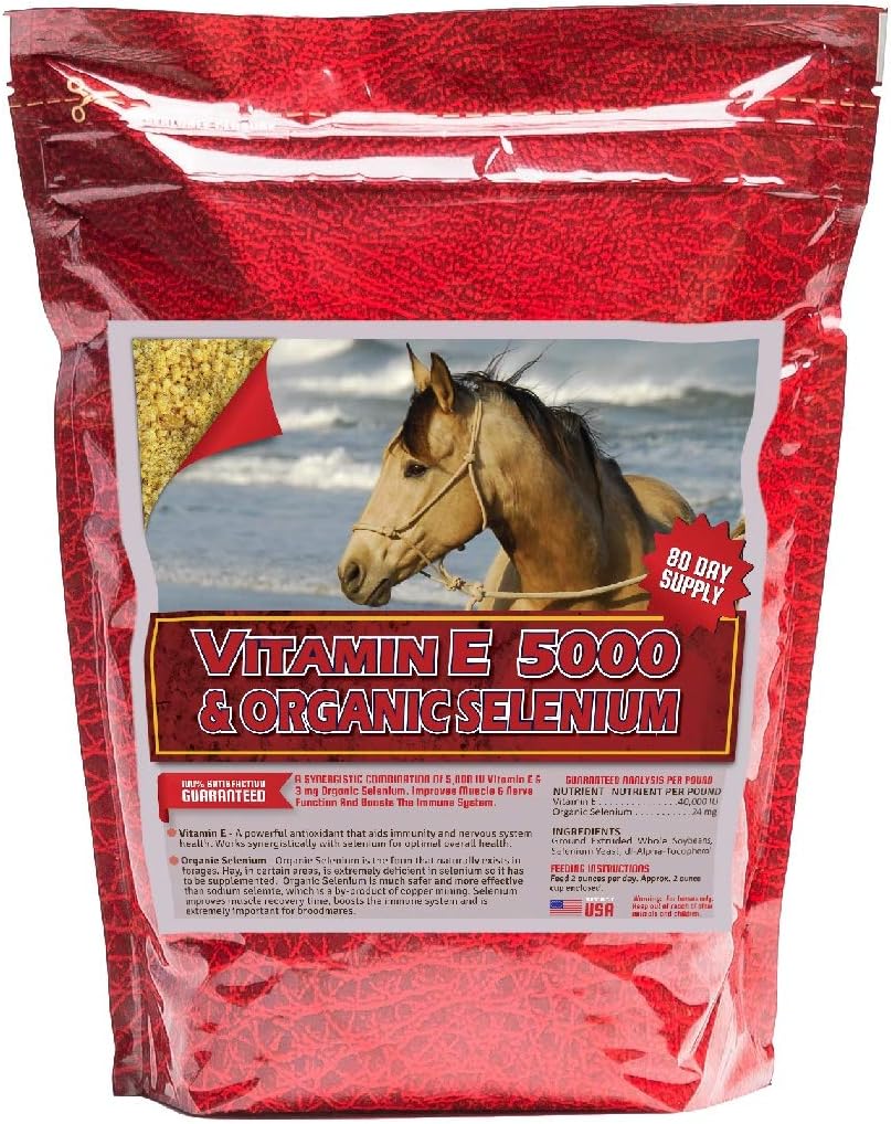 E-vitamin & organisk selen 10 LB, 5000 IE E-vitamin og 3 mg organisk selen pr. dosis