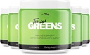Tonic Green Vitamin Boost tillæg Official Formel - Natural Green Blend Energy Supplement Ekstra Styrke med BCAA, L- Glutamin, Vitamin B6, Revolutionary Energy Fix Solution Anmeldelser (5 Pack)