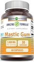 Amazing Formulas Mastic Gum 1000 Mg szág 124; Kapsler Supplement 124; Non- GROY- 124; Gluten- Free Gum 124; Lavet i USA (1 pakning