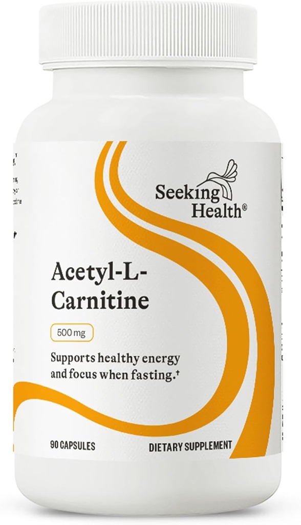 Søg Health Acetyl- L- Carnitin - Acetyl- L- Carnitin supplement - Understøtter energi, sund fedt Metabolisme, & Hukommelse Sundhed - 500 mg, 90 kapsler