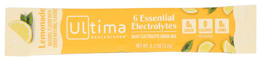 Ultima Replenisher Lemonade Electrolyte Drink Mix Single, 0,13 Oz