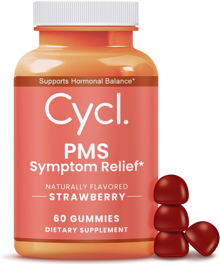 PMS Support Gummies for Women - Chasteberry Supplement for Hormone Balance & Menstrual Cramp Relief - 60 Greve