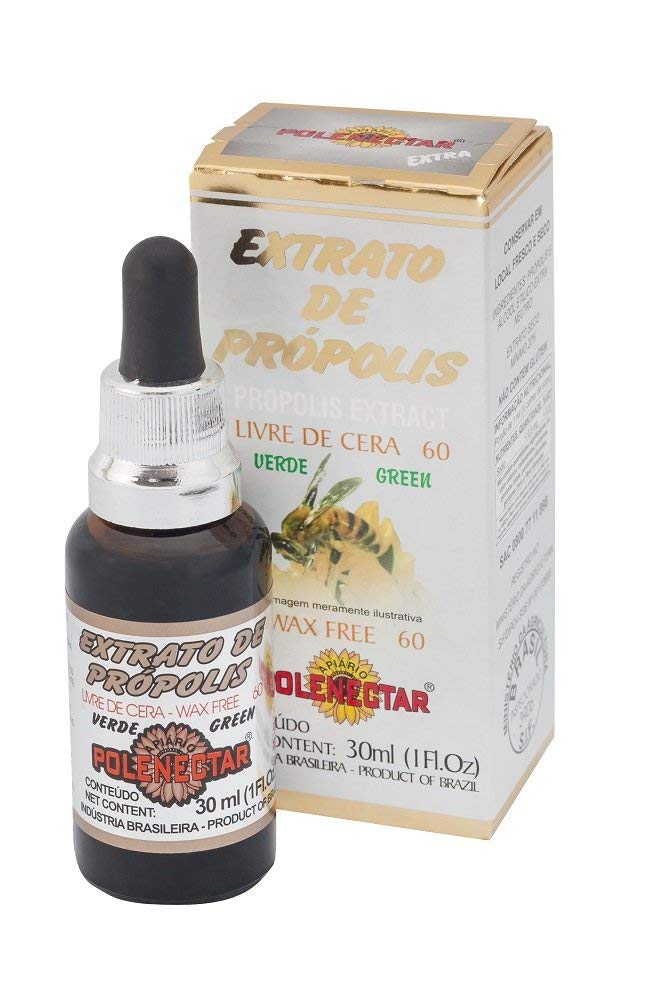 Brazil Imported Premium Bee Propolis Extract Wax Free 60 (30ml) from Polenectar
