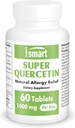 Supersmart - Super Quercetin 1000mg per dag (Patenteret QU995) - High Renhed Quercetin Supplement - Natural Bioflavonoids Name 124; Non- GMO & Gluten Free - 60 tabletter