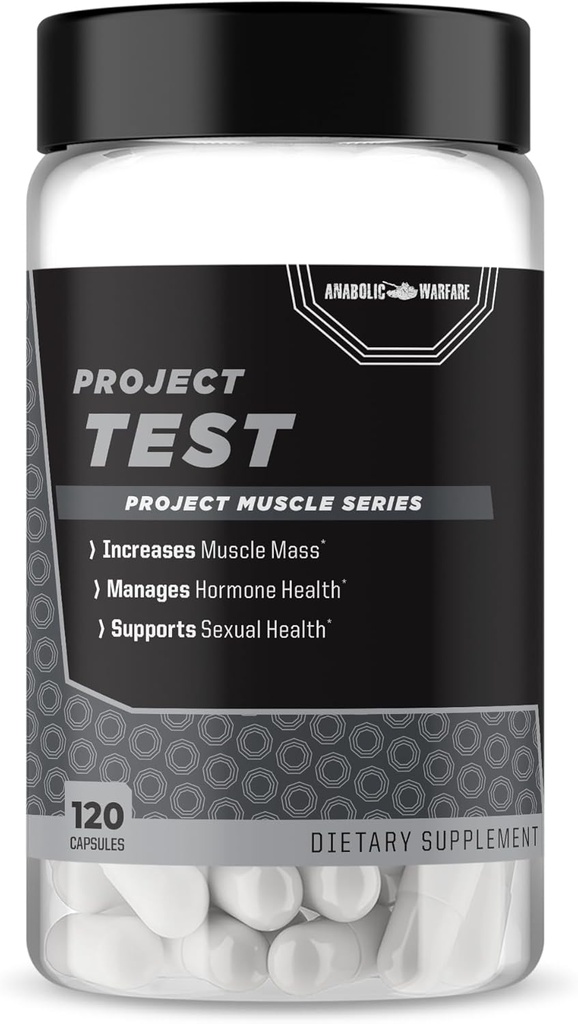 Anabolske krigsførelse Project Test, Support Muskel Mass & Strength *, Administrer Hormone Sundhed *, Support Seksuel Sundhed *, Lavet med Botanicals