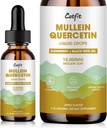 Catfit Lympletic Drainage Drops til Lunger - Mullein Leaf Uddrag Flydende supplement - Lung Cleanse til Rygere - Kraftfuld Mullein Tincture til immun, hud og åndedrætsværn - 1 Fl Oz