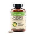 Naturewise Garcinia Cambogia - 60% HCA Concentration Extract, Natural Support for Weight Goals and Energy Nivels - Vegan, Non- GMO, Gluten Free - 180 Kapsler [2-6 Måned Supply]