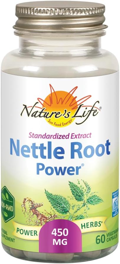 ZAND Nature 's Life Nettle Root Power 450mg Herbal Supplement Note 124; Prostata & Urinstof sundhed Formel for mænd