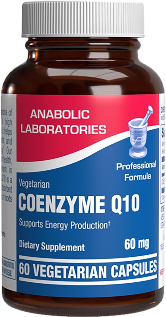 Høj Absorption CoQ10 Supplement - Clinical Formel Coenzym Q10 60mg for hud Heart Energy Antioxidant and Brain Support - Let at synke - Lavet i USA i cGMP faciliteter - 60 Servere