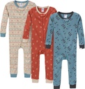 Gerber Baby- Boys 3-Pack Snug Fit Fodløs One- Piece Cotton pyjamas
