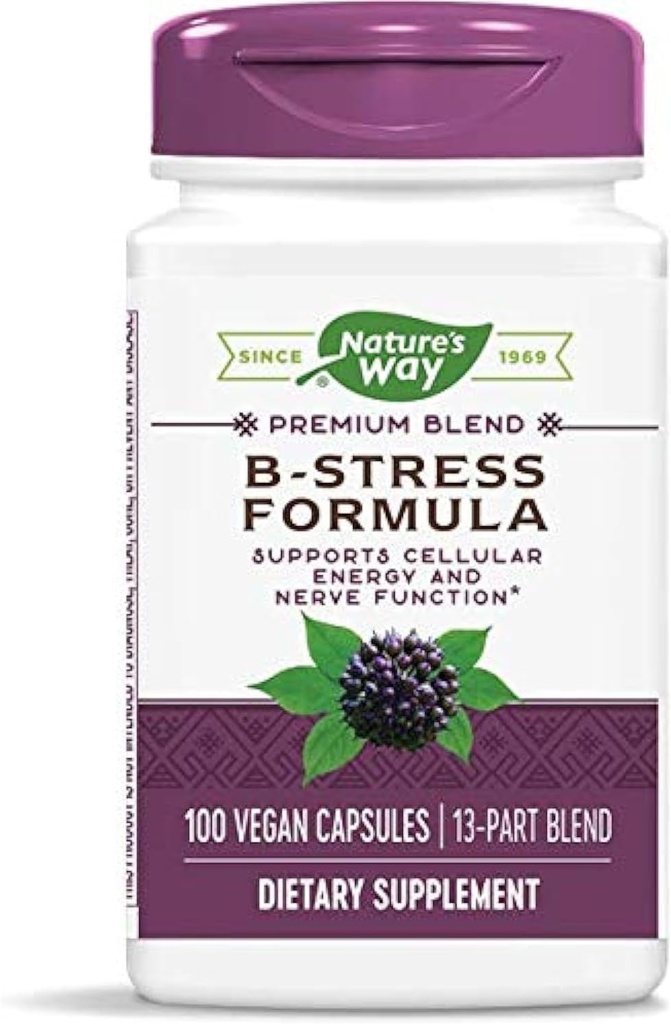 Natures Way B- Stress Formel 100vegcp (pakke med 2)