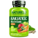 NATURELO Bariatric Multivitamin - En daglig med jern - supplement til Post Gastric bypass Kirurgi Patienter - Natural Whole Food Nutrition - 60 Veggie kapsler