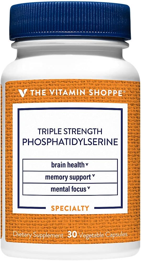 The Vitamin Shoppe Triple Strength Phosphatidylserine for Brain, Memory & Focus Support, Once Daily - (30 Vegetable Capsules)