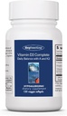 Allergy Research Group Vitamin D3 Complete - Vitamin D3 og K2 Supplement, Daglig balance, med vitamin A, DeltaGold Tocotrienols, High Potency, Veggie Softgels - 120 Greve