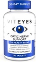 Vitoyes Optic Nerve Support, Premium Okulær Nutrition Blend, 90 tabletter, Hvid