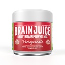 BrainJuice Nootropics Brain Support, Gluten Free Powder for Energy and Focus, Drink Mix med L Theanine, Alpha GPC, Vitamin B, Organic Green Tea Extract Koffein, Pomegranate, 15 Servere
