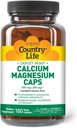Country Life Target- Mins Calcium Magnesium Complex - 1000 mg Calcium, 500mg Magnesium, Gluten- Free Supplement for Bone Health