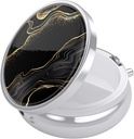Nipichsha Pill Box, Lille Pill sag for purse & Pocket, Cute Travel Medicine Organizer, Portable Medicine Container Holder til at holde vitaminer, Medicin, Fish Oil & Supplement, Luksus Black Marble