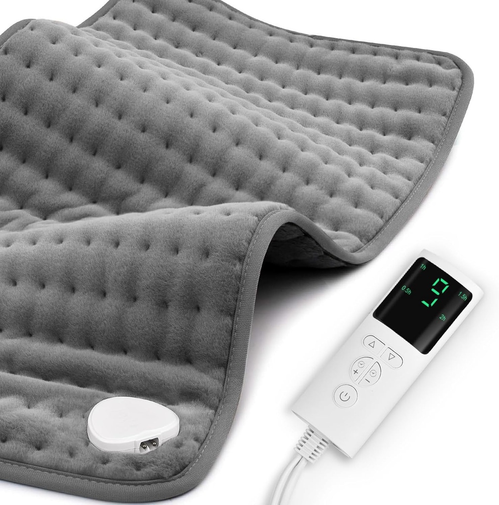 Opvarmning Pad for Rygsmerter Relief & kramper 17 "x33" Store, fugtige tørre varme muligheder, XL elektriske opvarmning Pads, 9 varmeindstillinger, Machine Afvaskelig, Auto-Off, gaver til kvinder, mor, Mænd