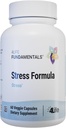 4Life Stress Formel, Kosttilskud, understøtter nervesystem og søvn med Lemon Balm, Kamille & Valerian Root, 60 kapsler