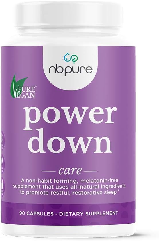 nbpure Power Down Sleep Supplement, Melatonin - fri, 90 Greve