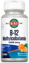 KAL vitamin B12 Methylcobalamin 1000mcg, sund energi, Metabolisme, Nerve & Red Blood Cell Support, * Hurtig opløsning ActivMelt, Optimal Absorption, Natural Tangerine Flavor, 90 Servering, 90 Micro Tabs