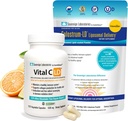 Immunitet og Gut Health Bundle - 90 dages forsyning af colostrum-LD og 60 dages forsyning af Vital C. med rosehofter og bioflavonoider.