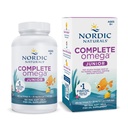 Nordic Naturals Complete Omega Jr., Lemon - 180 Mini Soft Gels - 283 mg Total Omega- 3s & 35 mg GLA - Sund kognition, Nervesystemet funktion - ikke-GMO - 90 Servering