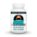Source Naturals L- Tryptophan, for Mood, Afslapning og søvn *, 500mg - 60 kapsler
