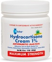 Globe Hydrocortison Maximum Strength Cream 1% w / Aloe, 16 oz, Anti- Itch Cream for Rødme, Hævelse, Kløe, Udslæt, Bug / Mosquito Bides, Eksem, Hæmorroider & Mere, 16 oz Jar