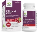 Terry naturligt Klinisk OPC ekstra styrke - Kardiovaskulær Health & Focus Support - Supplement med Grape Seed Extract - Immun Support Supplement - 60 Softgels