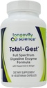 Longevity Science: Total Gest Fuld Spectrum fordøjelsesmiddel Enzyme Formel 90 Vegetariske kapsler