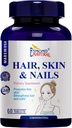 (5 Pack) Esmond Natural: Hår, Hud og negle (fremmer Firm Skin, Styrker Hår og Nails), GMP, Natural Product Assn Certified, Made in USA - 300 tabletter