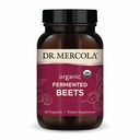 Dr. Mercola Organic Fermented Beets - Støtte til nitrogenoxid - USDA Organic, Non- GMO, Gluten- Free & Soy- Free - 60 kapsler
