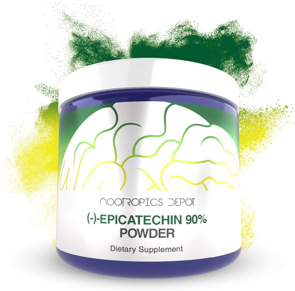 Epicatechin 90% Powder Dex124; 25 Bedste Dex124; (-) -epicatechin Dex124; Promodes Cardiovaskulær Health Dex124; Promotions Strength and Muscle Function