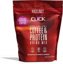 Klik på Coffee Protein Powder • 124; Dobbelt Shot Espresso • 124; 16g Protein • 124; 23 Væsentlige vitaminer • 124; Lav kalorie Meal Erstatning • 124; 150mg Koffein • 124; Gluten Free • 124; Ingen kunstige smagsstoffer eller farvestoffer • 124; Hasselnød •
