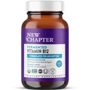 Nyt kapitel Fermenteret vitamin B12 1.000 mcg, USDA Organic, One Daily for Cellular Energy + Sunde blodceller, Certified Vegan, Gluten Free - 60 Greve