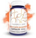 Nootropics Depot Cordyceps Mushroom Capsules | 500mg | 180 Count | Cordyceps militaris | Whole Fruiting Body Mushroom Supplement | Supports Healthy Immune System