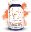 Nootropics Depot Cordyceps Mushroom Kapsler 124; 500mg Medical 124; 180 Greve 124; Cordyceps militaris Medical 124; Hele Fruiting Body Mushroom Supplement 124; Understøtter sundt immunsystem
